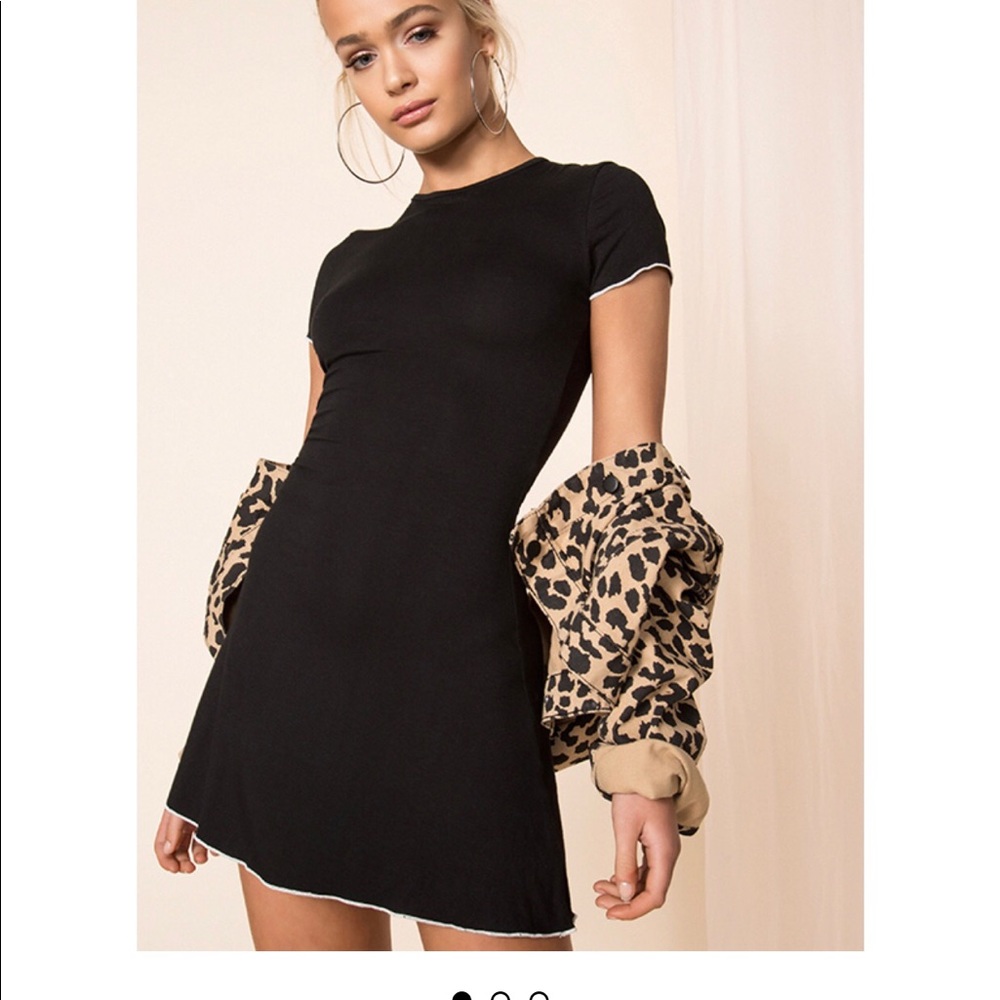 Super Down black jersey dress